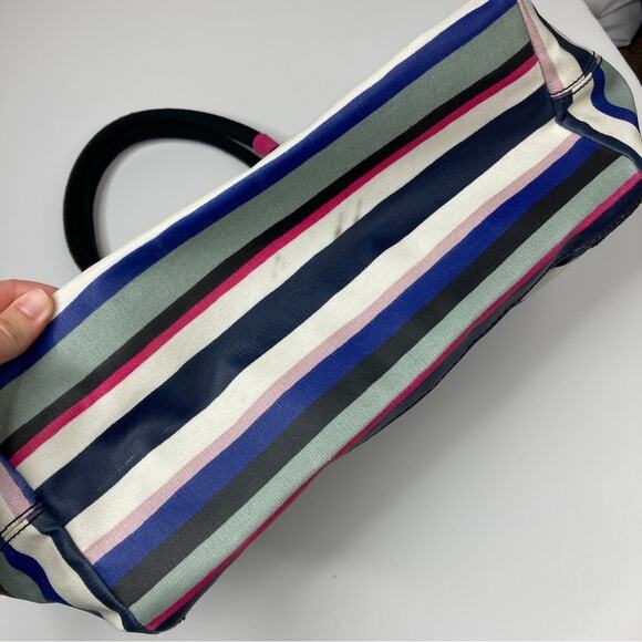 Fossil | Eliza Multi Color Stripe Tote Beach Bag - Picture 6 of 8